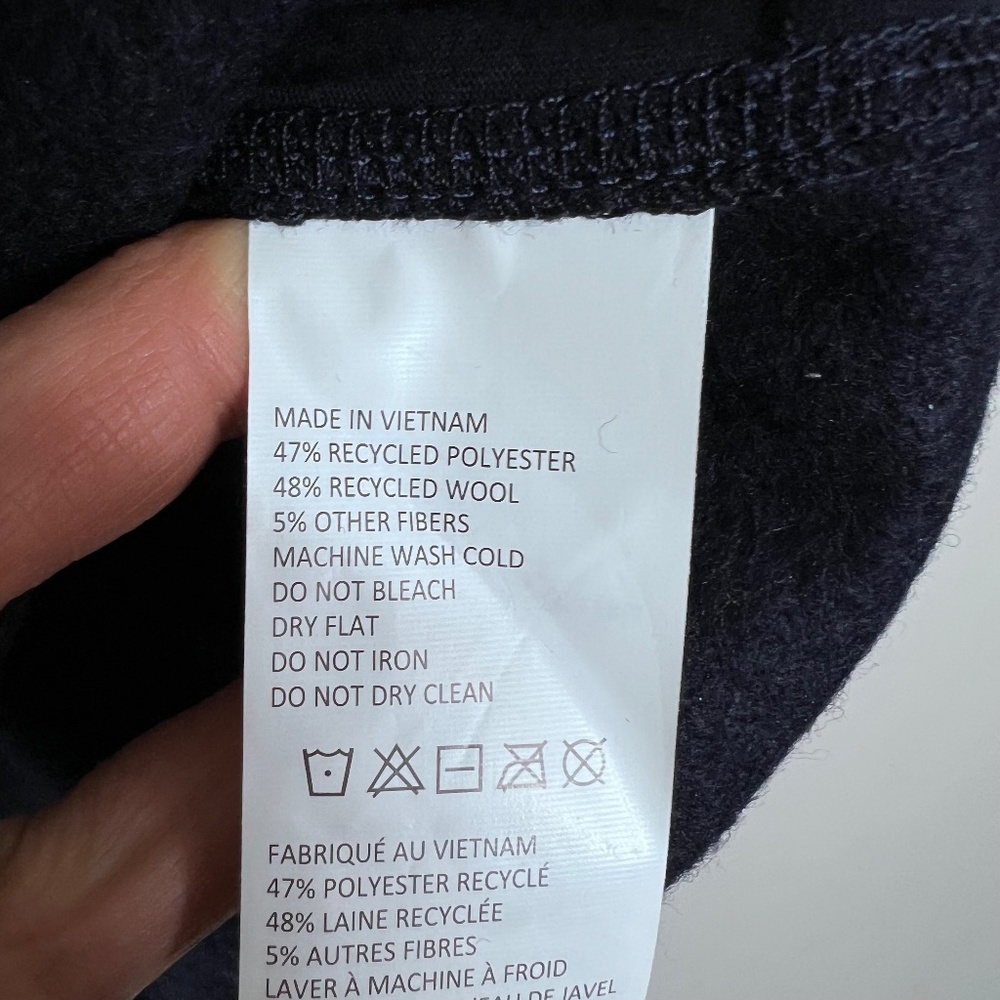 Prana Ziller‎ Tunic, Nautical (Navy), XS, NWT, wool blend, long sleeves, pockets - Picture 7 of 16